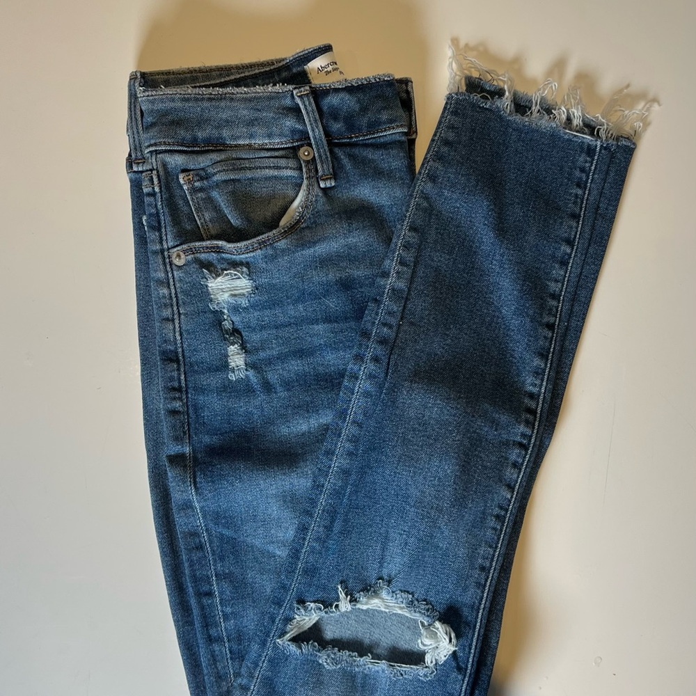 High Rise Supper Skinny Ankle Jeans Abercrombie